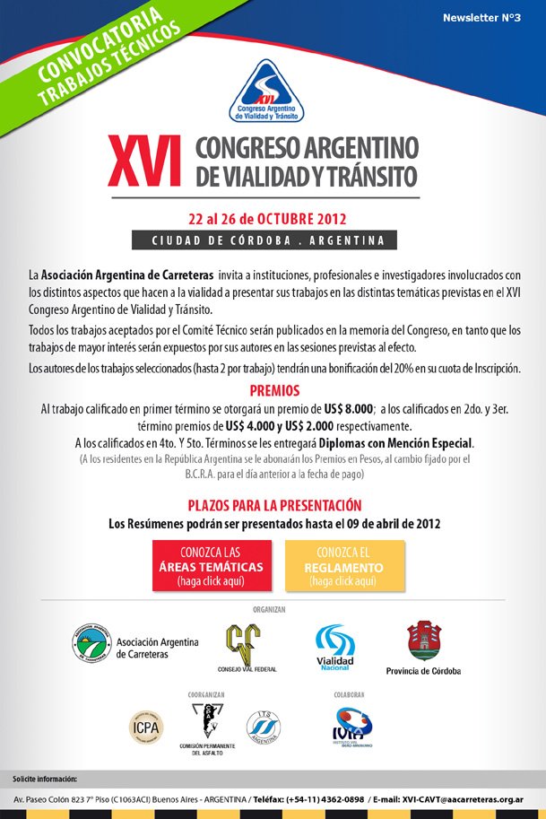 Congreso Argentino de Vialidad y tránsito Córdoba