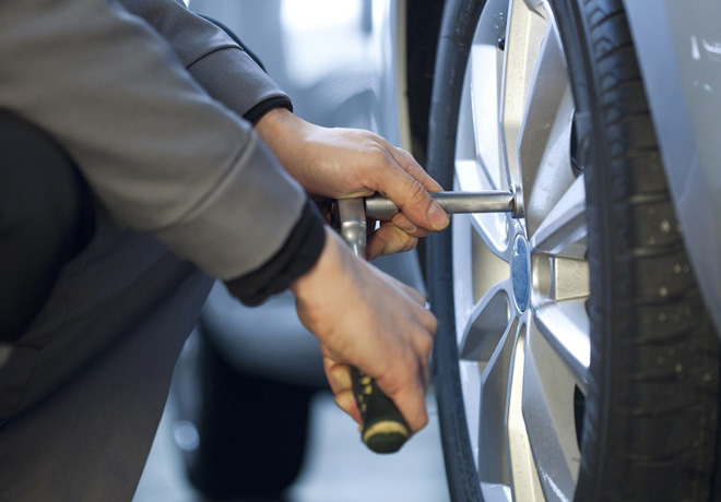 Changing tires