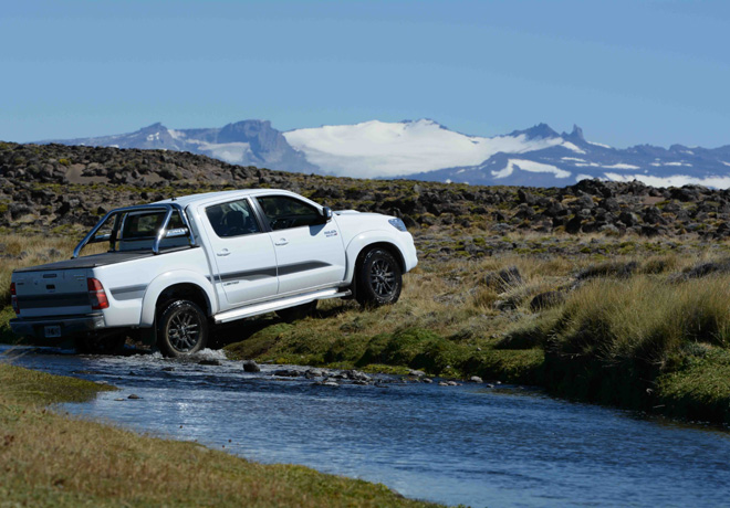 Hilux en el Parque Nacional Patagonia