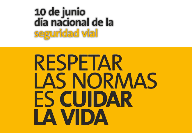 10 de junio - dia nacional de la Seguridad Vial