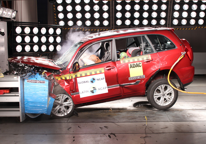 Latin NCAP - Chery Tiggo 3 - con 2 Airbags