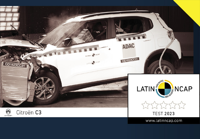 Nuevos resultados de Latin NCAP. Seguridad de Stellantis en caída libre: Citroen C3 cero estrellas.