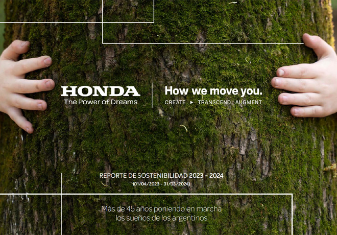 Honda Motor de Argentina presentó su reporte de sostenibilidad 2023-2024.