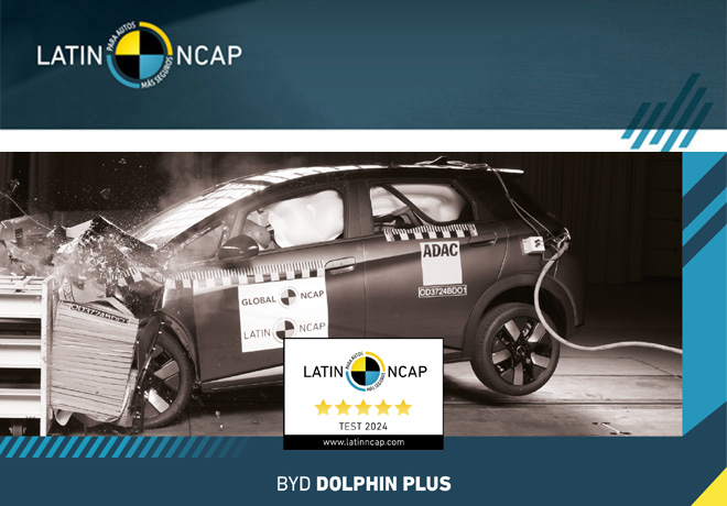 BYD Dolphin Plus: Primer fabricante chino y primer auto eléctrico en lograr cinco estrellas en Latin NCAP.