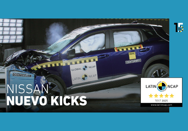 Nissan Nuevo Kicks sorprende con cinco estrellas.