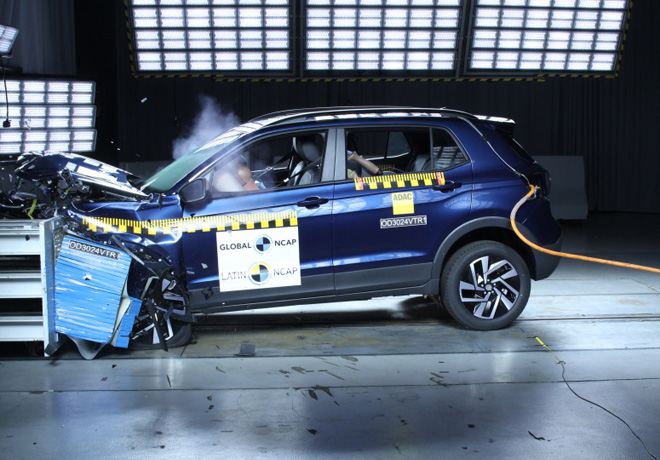 El Volkswagen T-Cross vuelve a alcanzar la máxima calificación de seguridad.